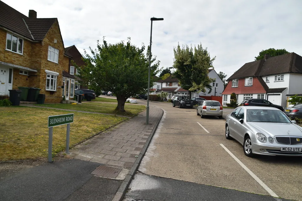 Blenheim Road, Orpington, photographed in July 2022. The children and family centre stands on this road.