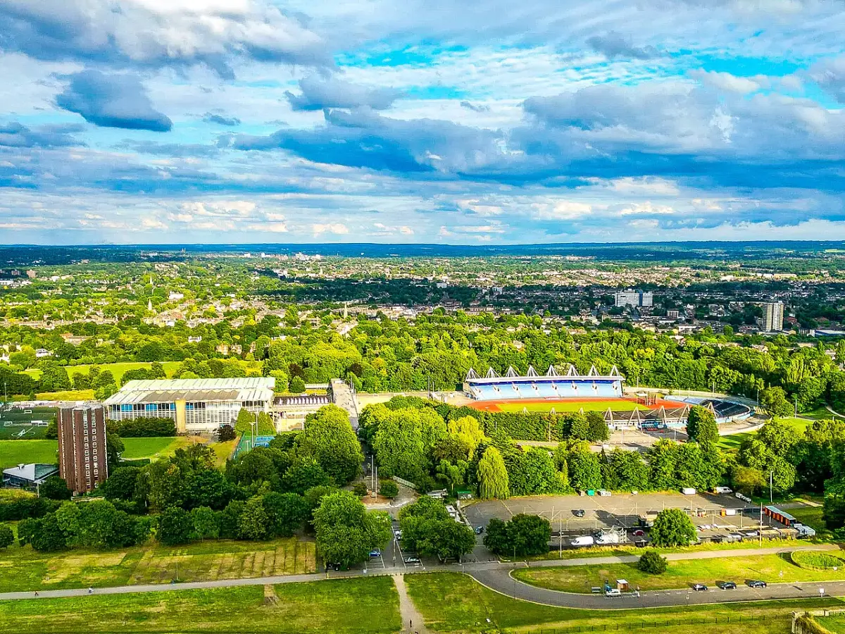 The National Sports Centre at Crystal Palace Park, whose refurbishment was approved by Bromley's Development Control Committee in July 2026
